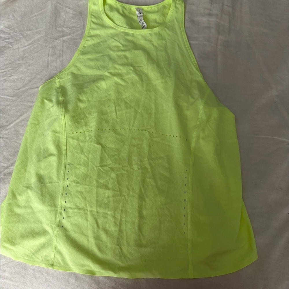lululemon athletica Neon Green Tank Top